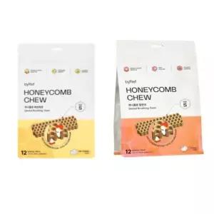 바이레프 노령견 강아지 껌 간식 허니콤츄 칠면조 + 야크치즈 S 2봉 SET