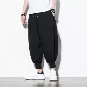 남자벌룬팬츠 와이드 시보리 스님 바지 항아리 빅사이즈