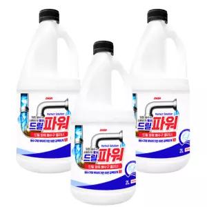 대쉬 드릴파워 초강력 배수구클리너 2L 3개