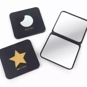 휴대용 접이식 사각 손거울 화장손거울 캐릭터손거울