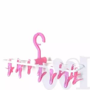 ( )빨래집게 걸이 12P 접이식 미니빨래건조대 수건건조대