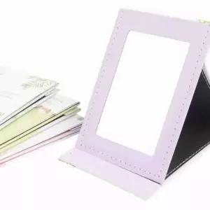 ( )접이식 스탠드 사각 탁상거울 손거울 화장품정리선반