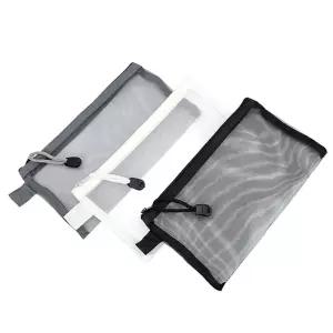 메쉬파우치 사각 망사 투명 다용도 수납 보관 필통형 가방이너백 여행 속가방 칫솔파 이크업 가방 백인백