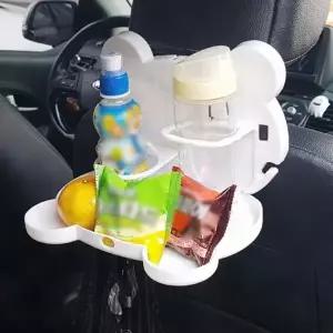 ( )차량용 뒷좌석 테이블 헤드레스트 거치 접이식 트레이 컵홀더 식사 태블릿 뒷자석테이블