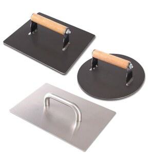 1 또띠아 햄버거 원형18 프레스기 100G용 압력판 버거프레스 6 스테인리스 고기누름판 고기다리미