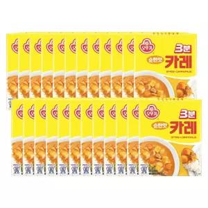 3분 카레 순한맛 200g 24개요리 간편조리식품 간편식 즉석 캠핑 자취 순한 간편 있는
