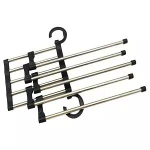 ( )접이식 매장 정리 5단 바지걸이 블랙