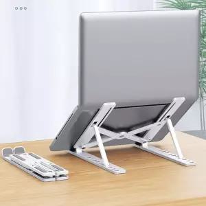 키밍 접이식 노트북 거치대 맥북 스탠드 휴대용 높이 조절쿨링패드 받침대 아이 용패드 알루미늄 다기능 용