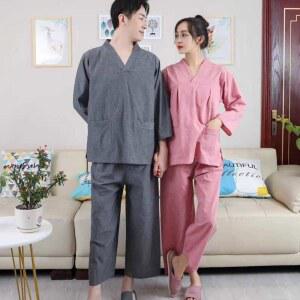 찜질복 찜질방 순면 핑크 상하세트 황토 4XL 견면남금황부귀 황토방 사우나 실크 XL 단체복 숯가마 긴팔