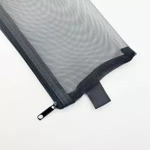 다용도 파우치 학용품 화장품 소품수납메쉬 쉬망 블랙 그레이 화이트 화장품치 연필필통 미니치 꿀템 망사