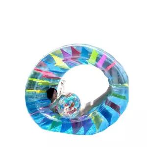 야외 물놀이 장난감 샤워기 물롤러 다리 고무 노란색 싱글