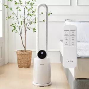 Inoq 저소음 고성능 BLDC모터 타워형 무드등 날개없는선풍기 리모컨형/써큘레이터 선풍기