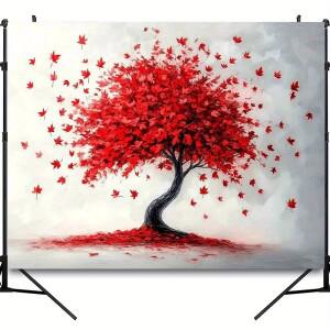 1개 일본 벚꽃 패턴 태피스트리, 폴리에스터 직물 기계 세탁 가능, 침실 및 거실 장식에 적합