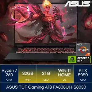 ASUS TUF Gaming A18 FA808UH-S8030 (RAM 32GB_SSD 2TB_WIN11)_마우스+장패드+백팩증정 AN