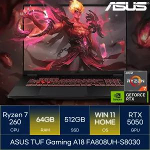 ASUS TUF Gaming A18 FA808UH-S8030 (RAM 64GB_WIN11)_마우스+장패드+백팩증정 AN