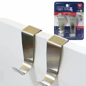 스테인레스 FIP336T9 도어훅 2개 문틈행거 벽걸이옷걸이 스텐후