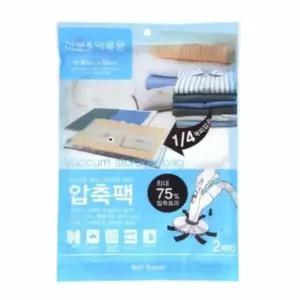 압축지퍼백 IPT668P2 이불압축팩 이불용 압축팩 2매 90x86