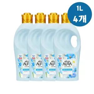 샤프란 아우라 오래가는 섬유유연제 홀리데이판타지 4개 세정제