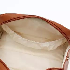 여행용 빅오픈 대용량 메이크업 화장품 파우치 브라운트래블치 수납치 가방 용치 휴대용치 트래블백