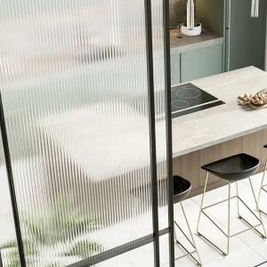 반투명 창 필름 PVC 유리 장식 스티커 정적 집착 사무실 주방 침실에 대한 접착제 없음