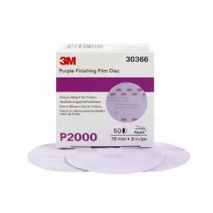 3M 260L P2000 퍼플 피니싱 필름디스크 76mm 50매절삭날 그라인더 커터 컷터 연마