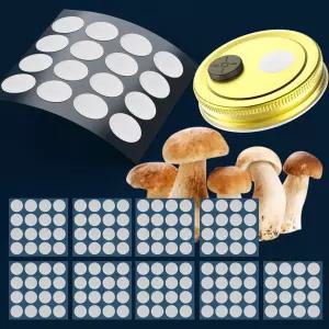 버섯 재배용 ZHANXUBIO 멤브레인 필터 스티커 20mm 0.2um 강력 접착 디스크(20mm 160개)