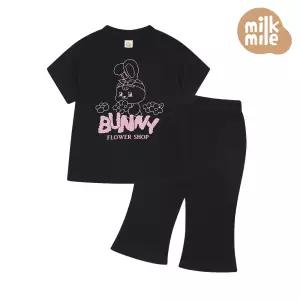 [밀크마일] 플로럴드리밍버니데일리부츠컷상하복