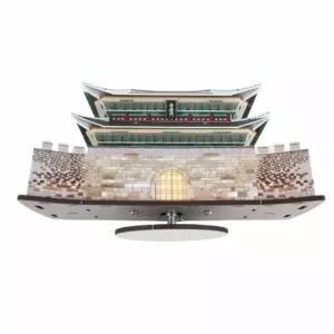 DIY 조립 멜로디박스 숭례문 오르골장난감 완구세트음악 태엽 작동 교육 목재 나무 키트