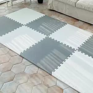 두툼한거실매트 방수 마블 퍼즐매트 4개입 논슬립 층간소음 60x60cm