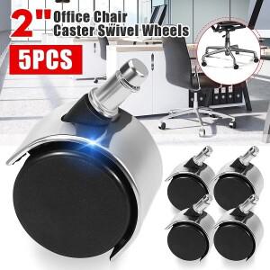 헤비 듀티 캐스터 회전 바퀴 롤러, 사무실 의자 교체, 3 인치 75mm, 5 개