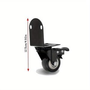 4pcs 가구 캐스터 휠 나이트 스탠드 범용 롤러 슬라이더 방향 풀리 자동 조향 이동