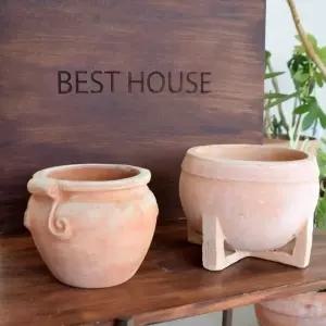 토분 미니 단지형 선인장 수입토기화분 빈티지 옹기 허브 초보자 테라코타 도자기 모던 인테리어 튼튼한 황