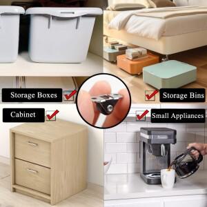 8pcs 다목적 자동 고무 캐스터 0.5 