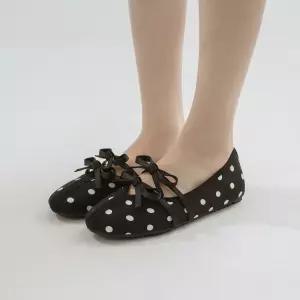 SOVO 헤이젤 리본 메리제인 플랫슈즈 1cm