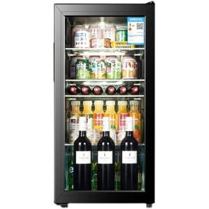 예쁜 얼음제빙기 냉장고 가로형 컬러 풀냉장 소주냉장고 10캔 카페 100L 1 50L 소형 스탠드