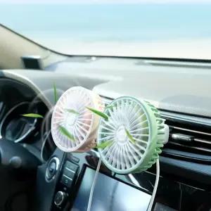 차량용 송풍구 USB LED 램프 미니 선풍기 3단 풍속 36용 자동차충기 용서큘레이터 용풍기 소형 용냉풍기 36