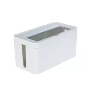 책상 전선 정리 멀티탭 정리함 소형 25x13cm 1개 WH거치대 케이스 멀티탭함 박스 케이블함 콘센트함