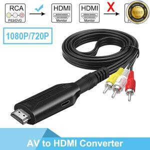 AV-HDMI 변환기 1080P 720P 셋톱박스 컴퓨터-TV 케이블 3색 RCA 수 길이 1m3.2ft