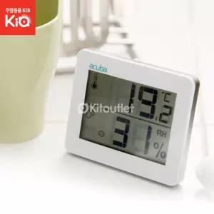 디지털온습도계 대형LCD 아쿠바 COZY W온 탁상용온도계 용습도계 탁상용 스탠드