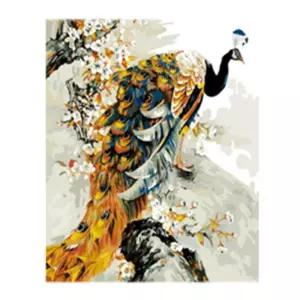 DIY 명화그리기 유화 페인팅 골드펄 공작새 40X50 그리기세트 DIY그리기 그림그리기 그리기 DIY키트
