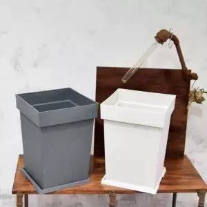 화분 정사각 30x30x40 빈화분 테라스꽃화분 플랜트 중형 가벼운 플라스틱 실내 티지 인테리어 카페 선인장