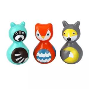 백일아기 시각 청각 동물인형 딸랑이 미니오뚝이 청각발달 3개월