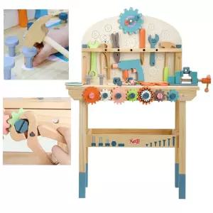 유치원 톱니나사 드릴 조립 원목 연장 공구작업대 실내놀이 아빠놀이