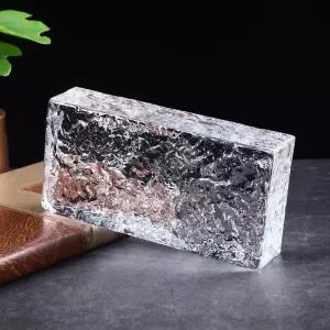 유리 블럭 담장 장식 시공 거품 무늬 구름 패턴 칸막이