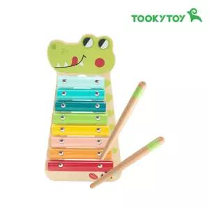 유치원 음악연주 리듬감각 원목 악어 실로폰 유아악기 음악놀이 감성