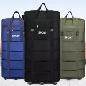 장바구니대용 바퀴달린 이민가방 사입 짐가방 특대형 4단 여행 캐리어 크기조절 사백 량가방 부직포 이불정