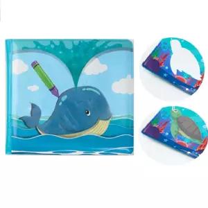 유아 시각 상상력 방수 목욕책 바다그림 워터북 시각발달 오감자극