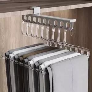 무타공 슬라이딩 바지걸이 바지정리함 붙박이장바지걸이