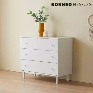 [텐스페이스]키튼 800 3단 3칸 화이트 서랍장 MD5107 (수도권무배)