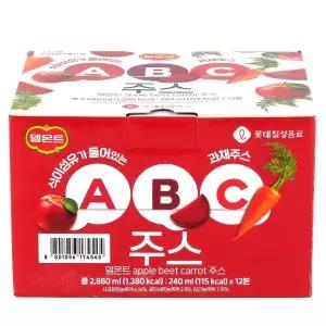 롯데칠성음료 델몬트 ABC 주스 240ml 12개